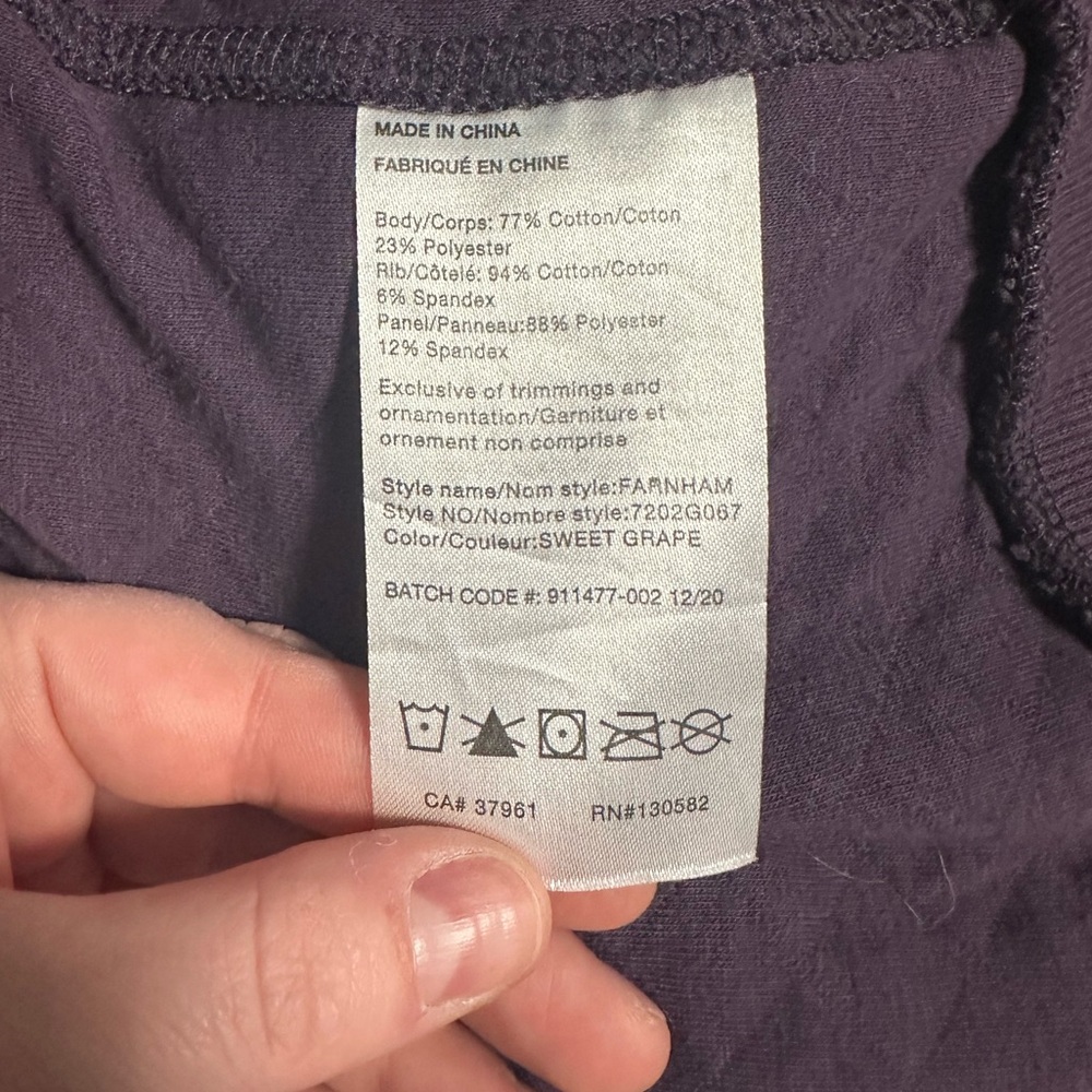 Sz L Woods quilted lightweight sweater - Picture 4 of 4